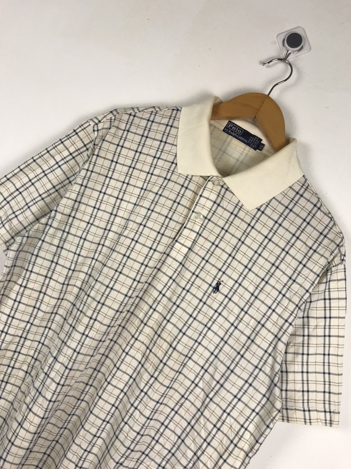 Polo Ralph Lauren × Vintage Vintage Ralph Lauren Nova Check Design Polos Size US XXL / EU 58 / 5 - 5 Thumbnail