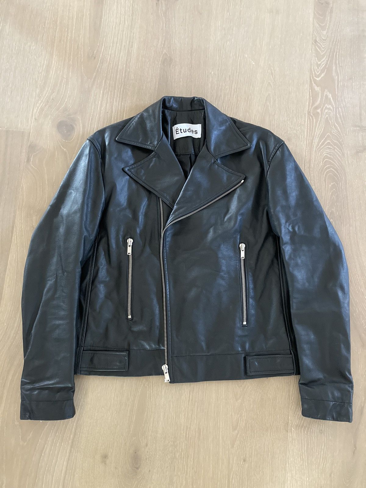 Etudes Leather Double Rider Jacket Size US L / EU 52-54 / 3 - 1 Thumbnail