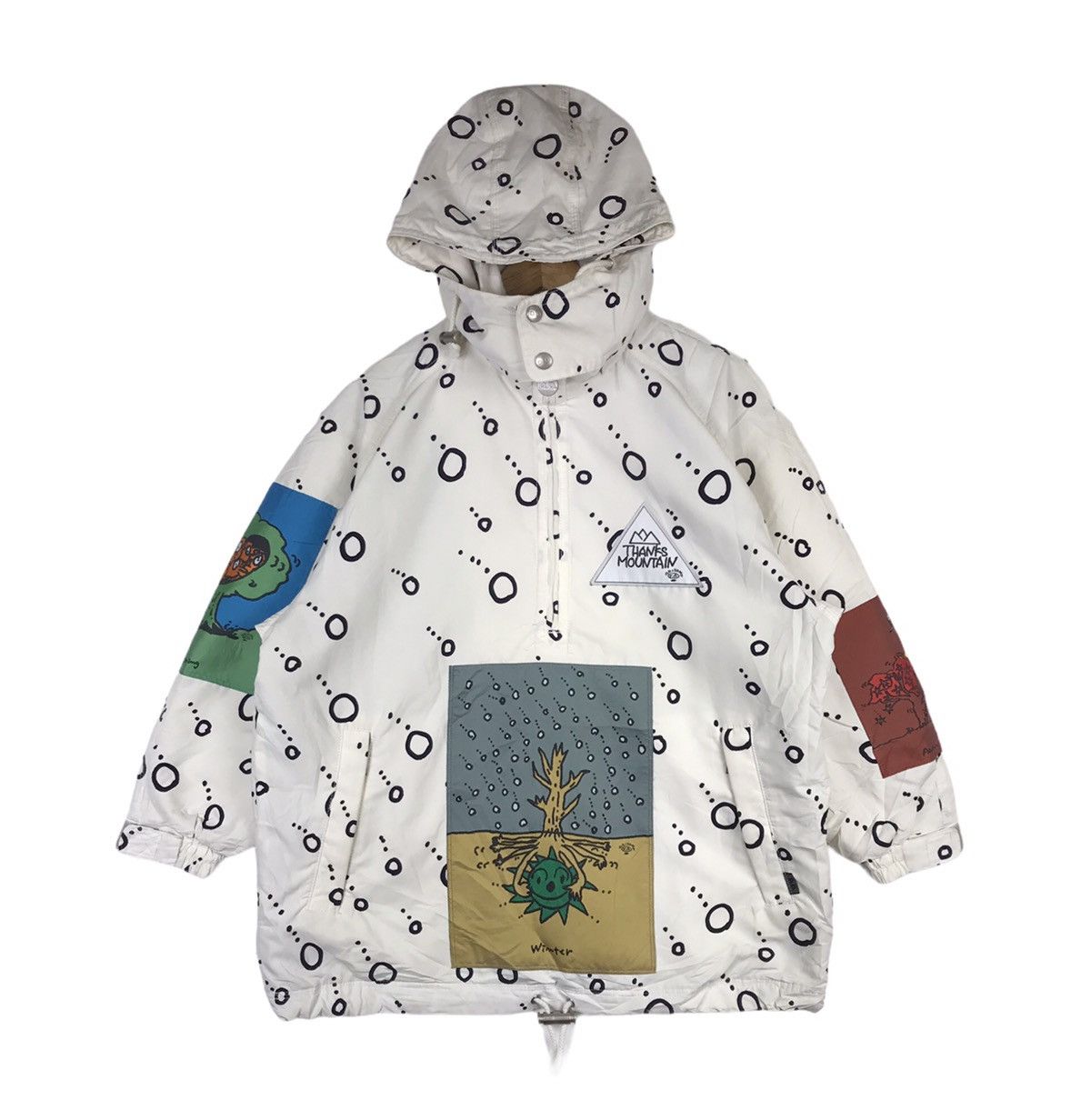 Descente × Vintage Vintage Descente Decor Skiwear Hoodie Half Zip Jacket Size US M / EU 48-50 / 2 - 1 Thumbnail