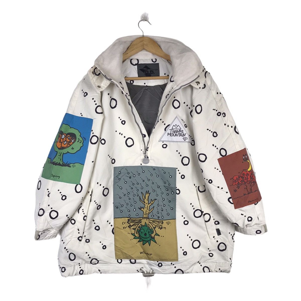 Descente × Vintage Vintage Descente Decor Skiwear Hoodie Half Zip Jacket Size US M / EU 48-50 / 2 - 11 Thumbnail