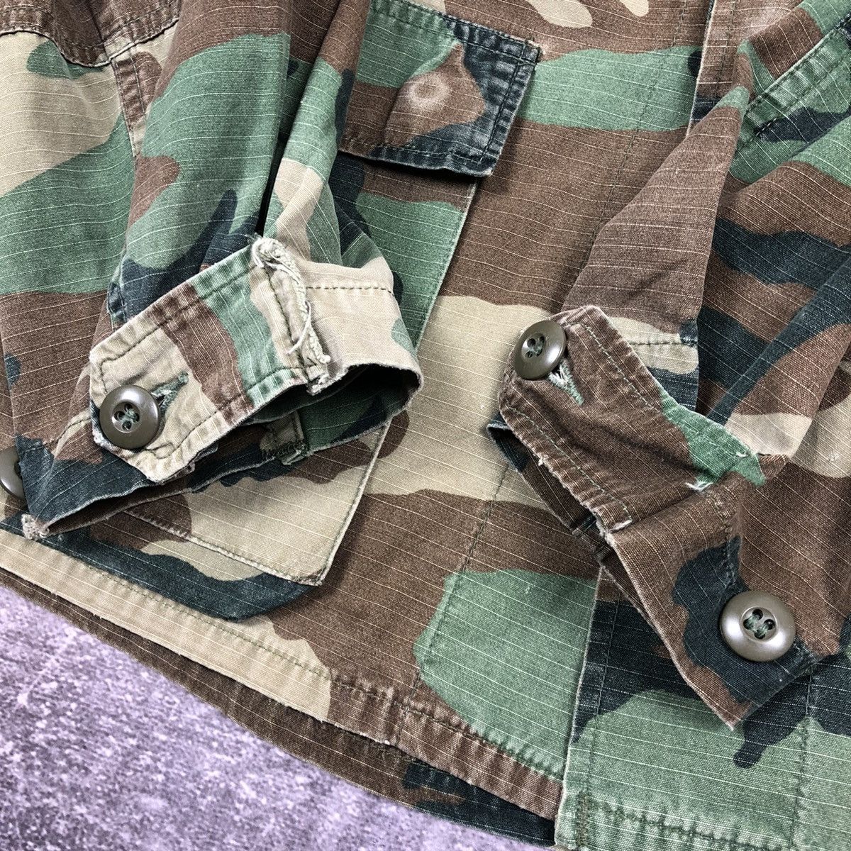 Vintage Vintage US Army Camo Jacket Hot Weather Coat Size US M / EU 48-50 / 2 - 17 Thumbnail