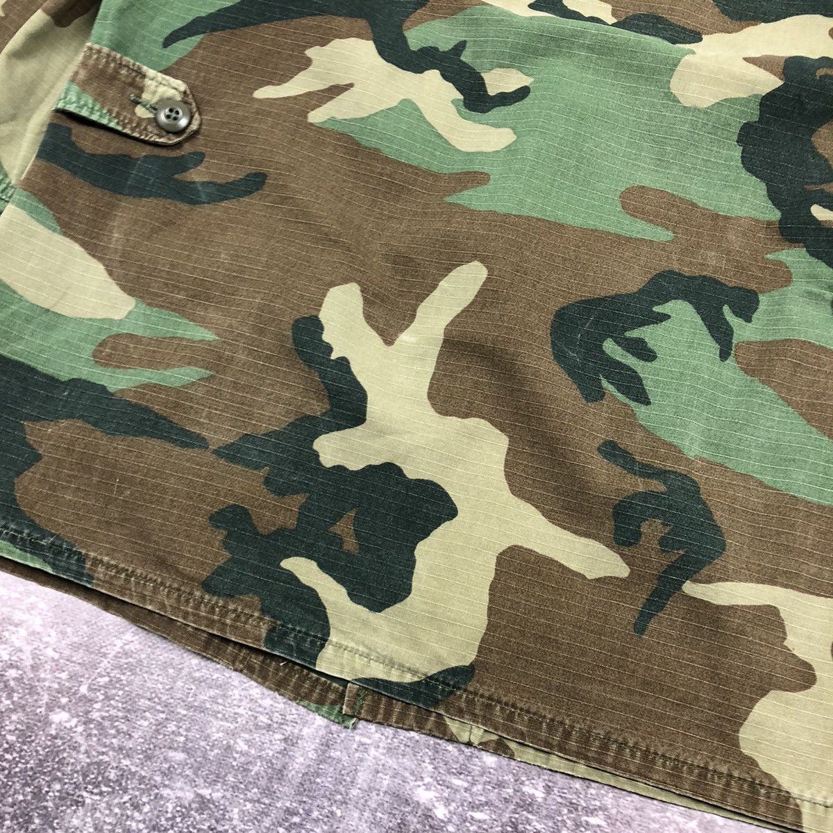 Vintage Vintage US Army Camo Jacket Hot Weather Coat Size US M / EU 48-50 / 2 - 16 Thumbnail