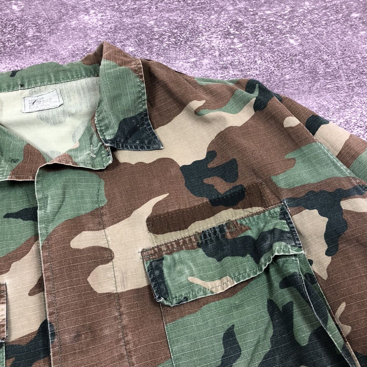 Vintage Vintage US Army Camo Jacket Hot Weather Coat Size US M / EU 48-50 / 2 - 14 Thumbnail