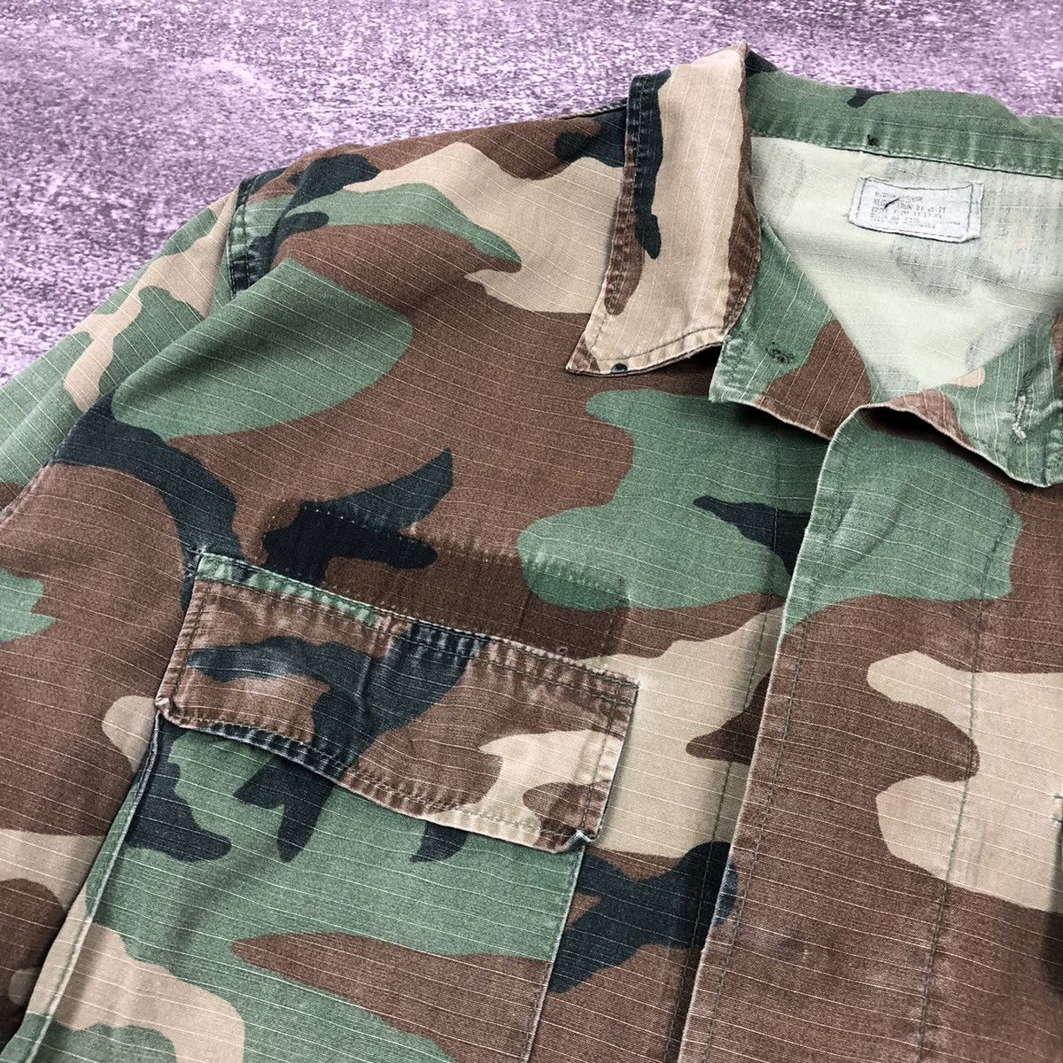 Vintage Vintage US Army Camo Jacket Hot Weather Coat Size US M / EU 48-50 / 2 - 13 Thumbnail