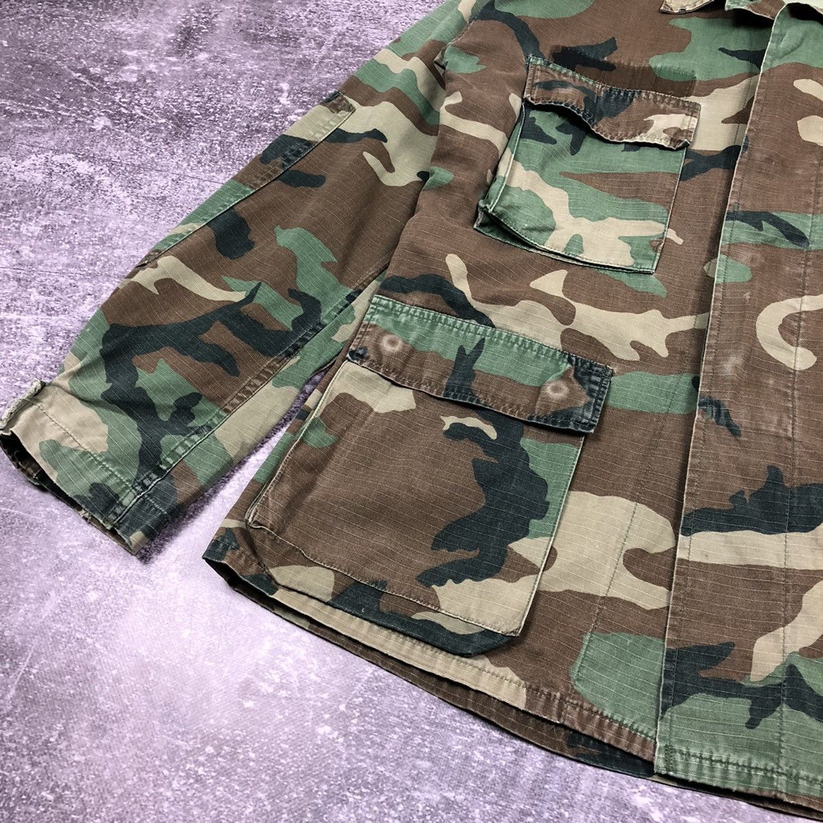 Vintage Vintage US Army Camo Jacket Hot Weather Coat Size US M / EU 48-50 / 2 - 12 Thumbnail