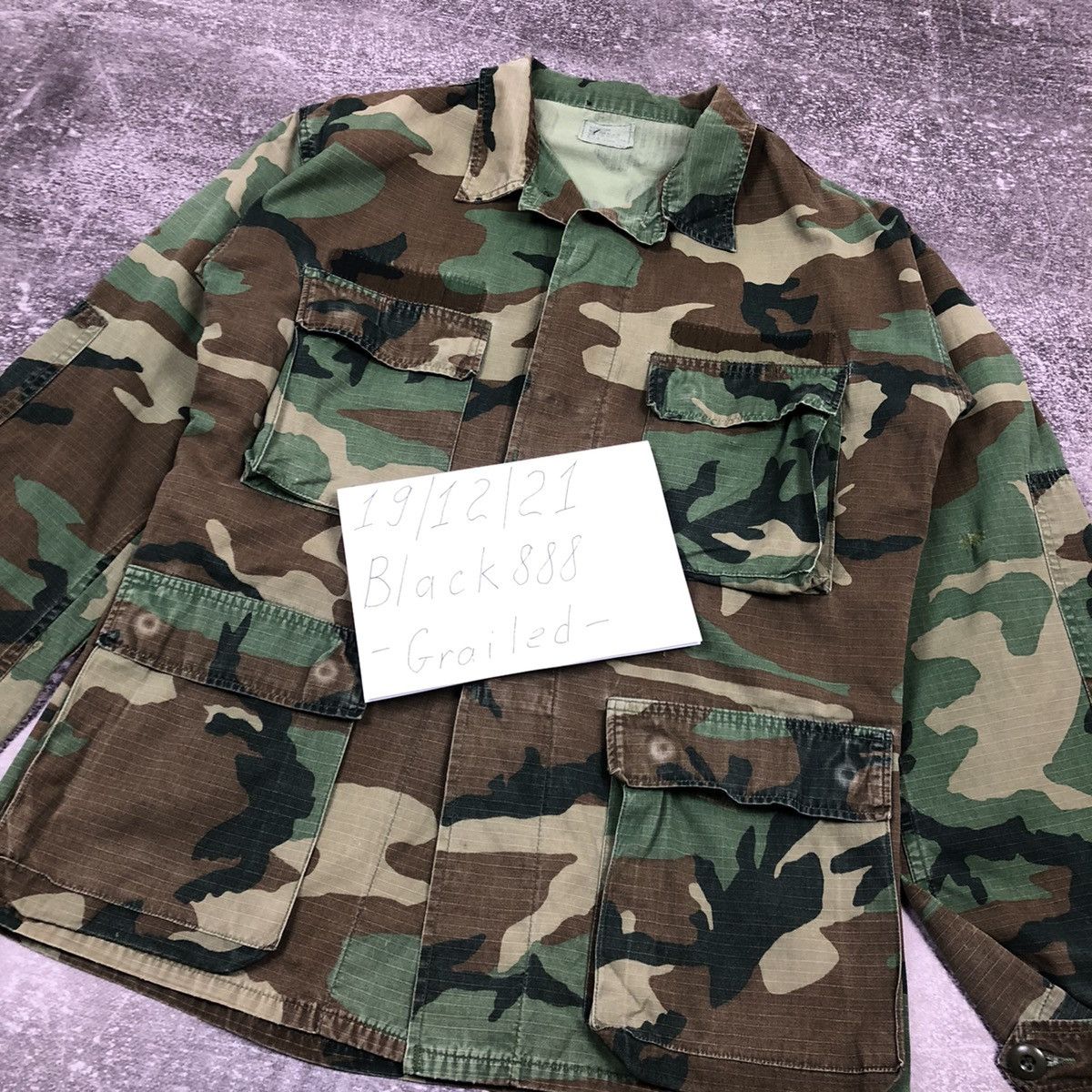 Vintage Vintage US Army Camo Jacket Hot Weather Coat Size US M / EU 48-50 / 2 - 22 Thumbnail