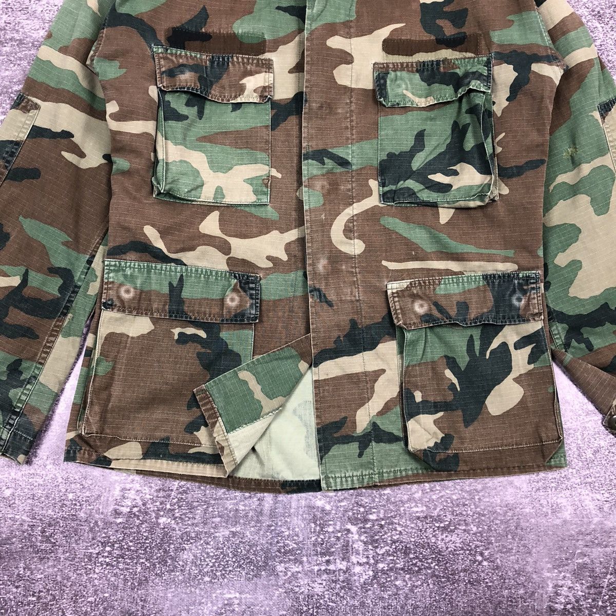 Vintage Vintage US Army Camo Jacket Hot Weather Coat Size US M / EU 48-50 / 2 - 3 Thumbnail