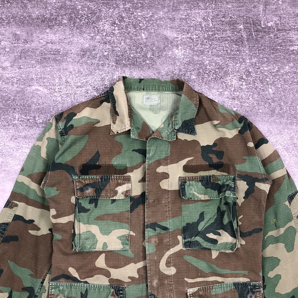 Vintage Vintage US Army Camo Jacket Hot Weather Coat Size US M / EU 48-50 / 2 - 2 Thumbnail
