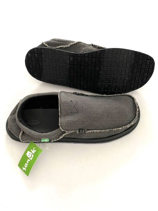 Sanuk Sanuk SMF1047L Chiba Slip On Shoes Dark Grey US 16 17 18