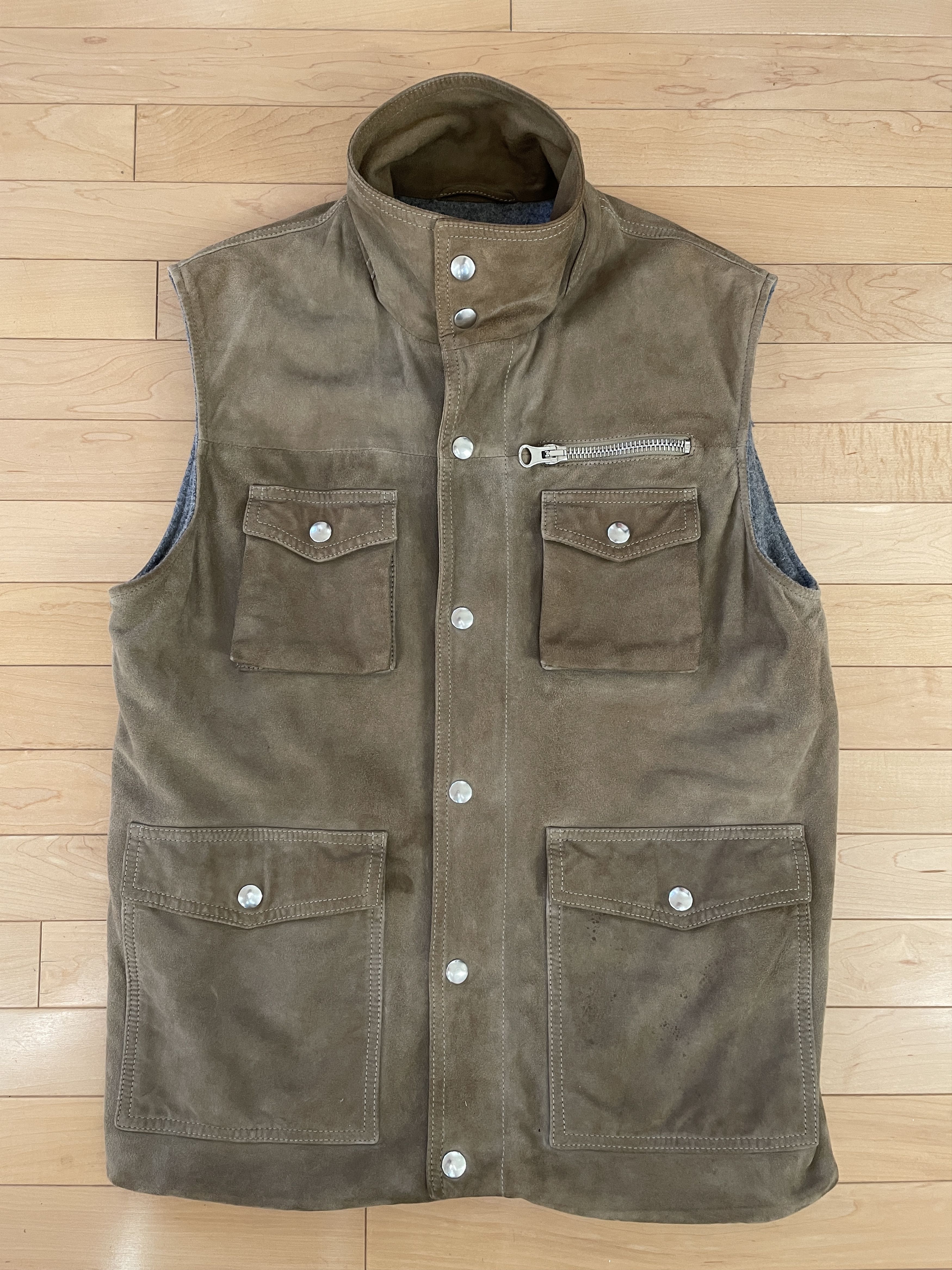 Michael Bastian Suede Cargo Vest | Grailed