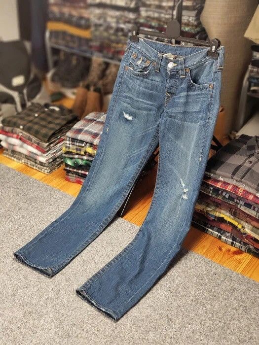 True Religion Vintage True Religion Distressed Denim Jeans Made In Usa Size US 27 - 21 Thumbnail