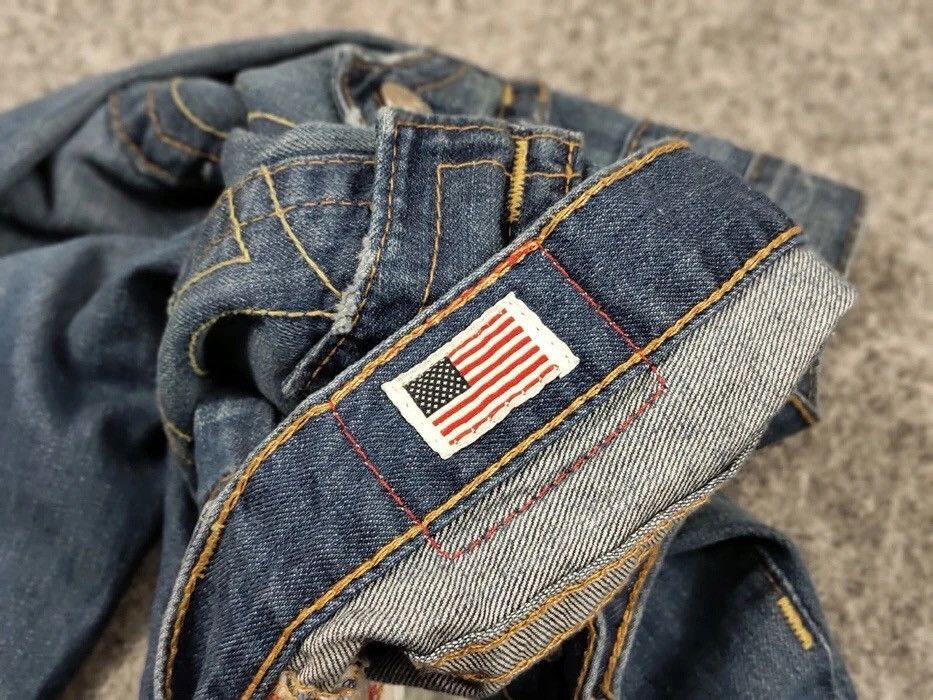 True Religion Vintage True Religion Distressed Denim Jeans Made In Usa Size US 27 - 18 Thumbnail