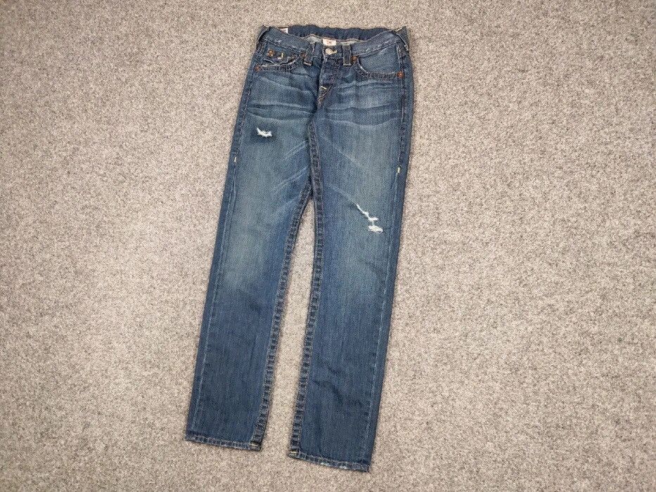 True Religion Vintage True Religion Distressed Denim Jeans Made In Usa Size US 27 - 3 Thumbnail