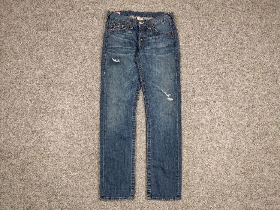 True Religion Vintage True Religion Distressed Denim Jeans Made In Usa Size US 27 - 1 Thumbnail