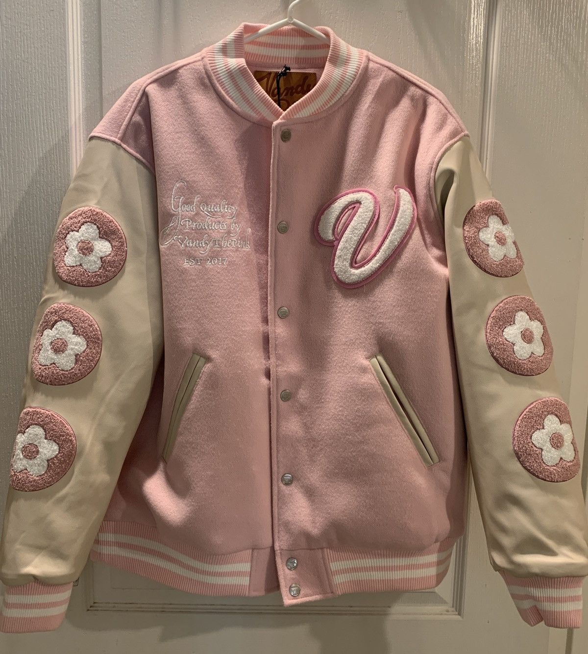 Vandy The Pink Vandy The Pink F&F Rafflesia Varsity Jacket | Grailed