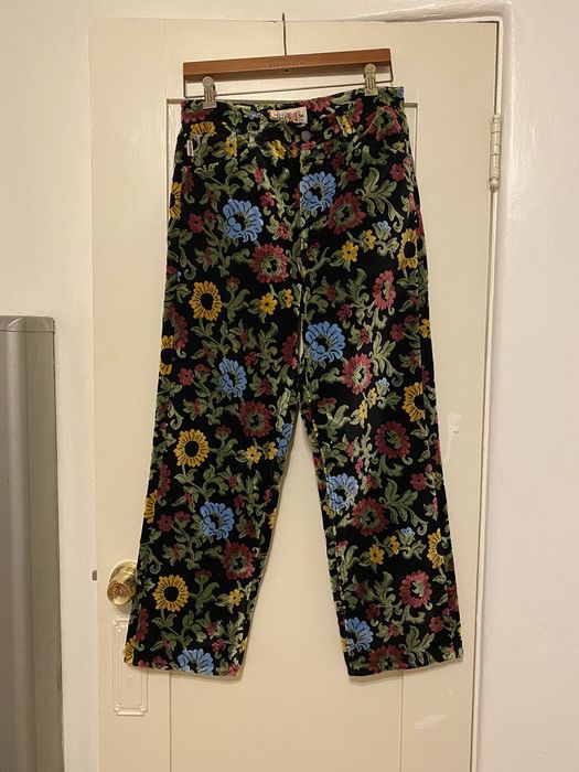 Stussy Stussy Floral Jacquard Big Ol' Jeans | Grailed