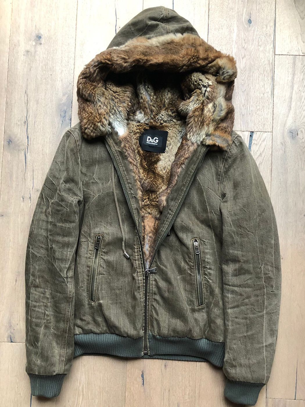 Dolce & Gabbana Dolce & Gabbana Coyote Fur Denim Jacket