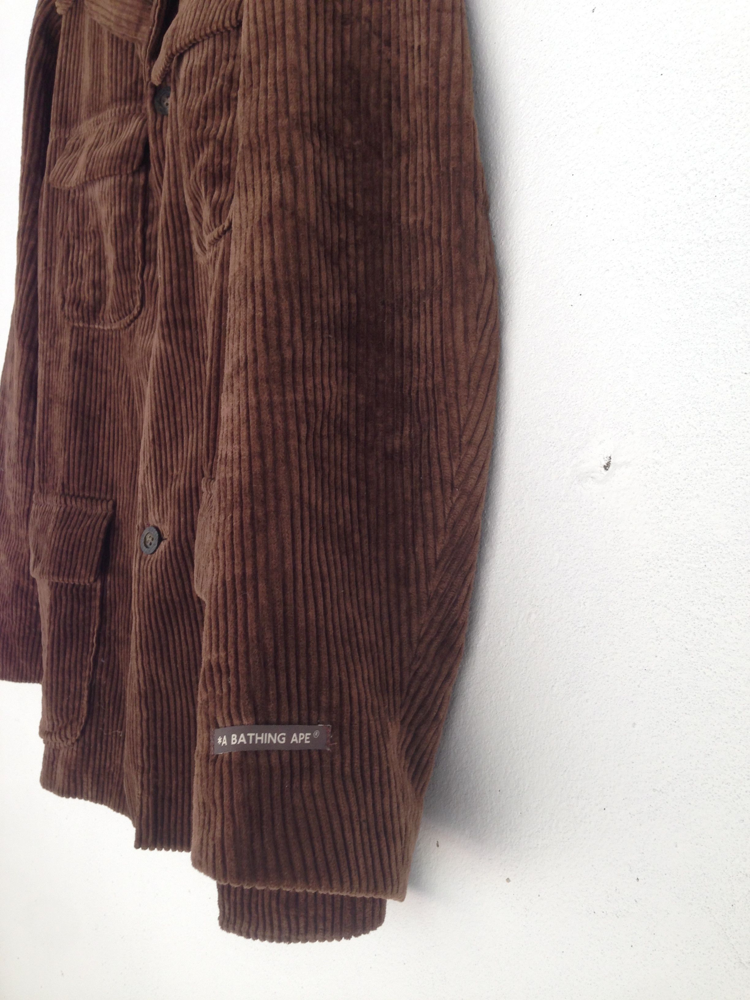 Bape A Bathing Ape Corduroy Button Jacket Size US L / EU 52-54 / 3 - 4 Thumbnail
