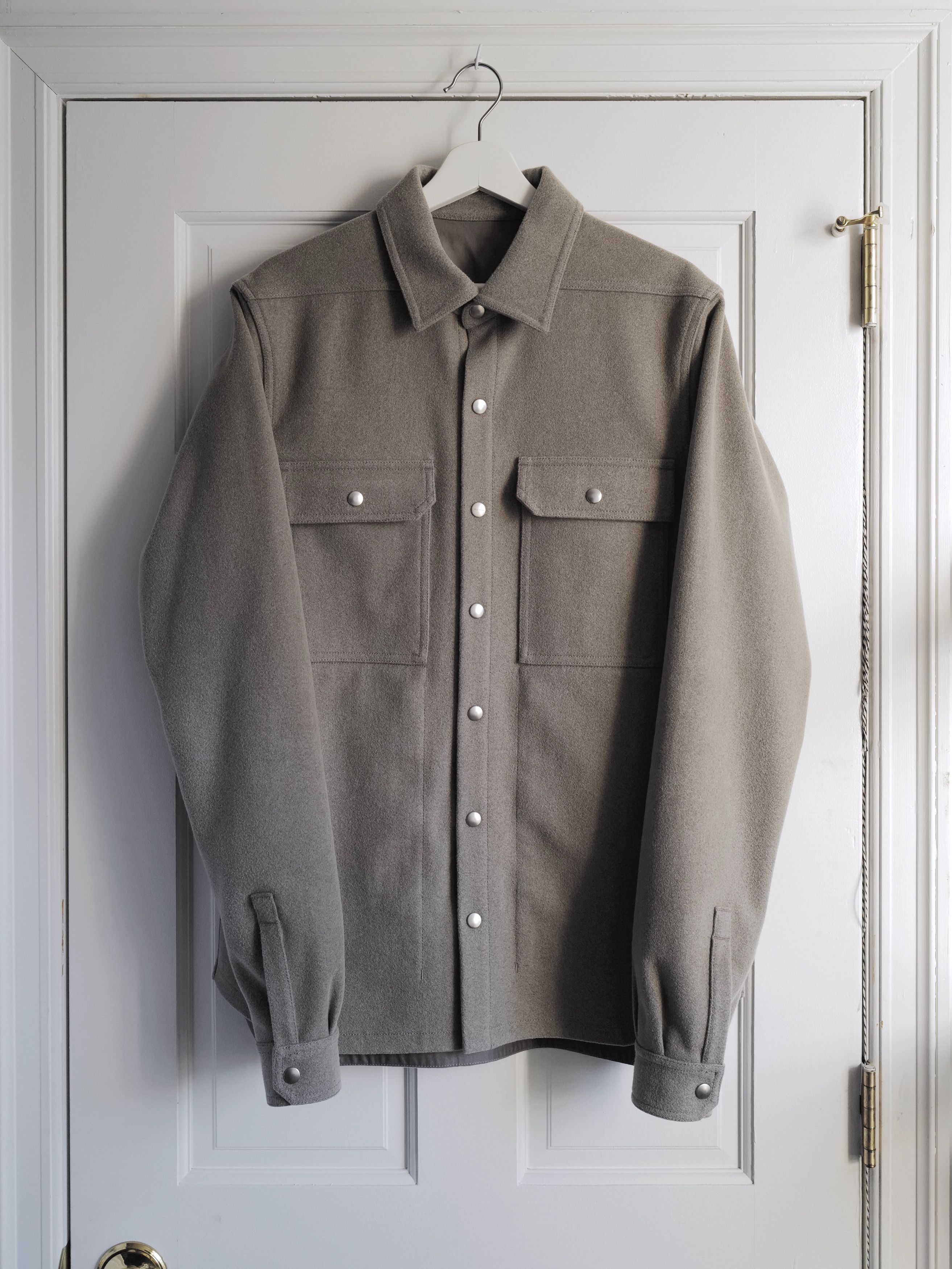 Rick Owens Melton Wool Workshirt Size US M / EU 48-50 / 2 - 1 Thumbnail