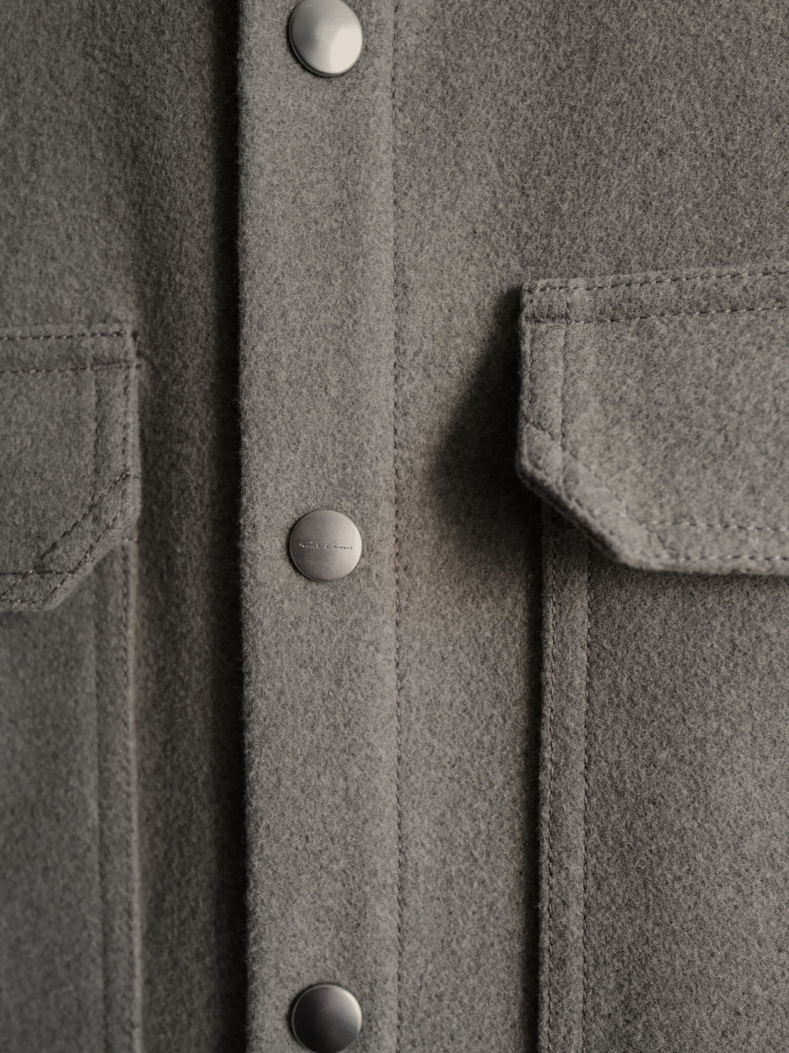 Rick Owens Melton Wool Workshirt Size US M / EU 48-50 / 2 - 4 Thumbnail
