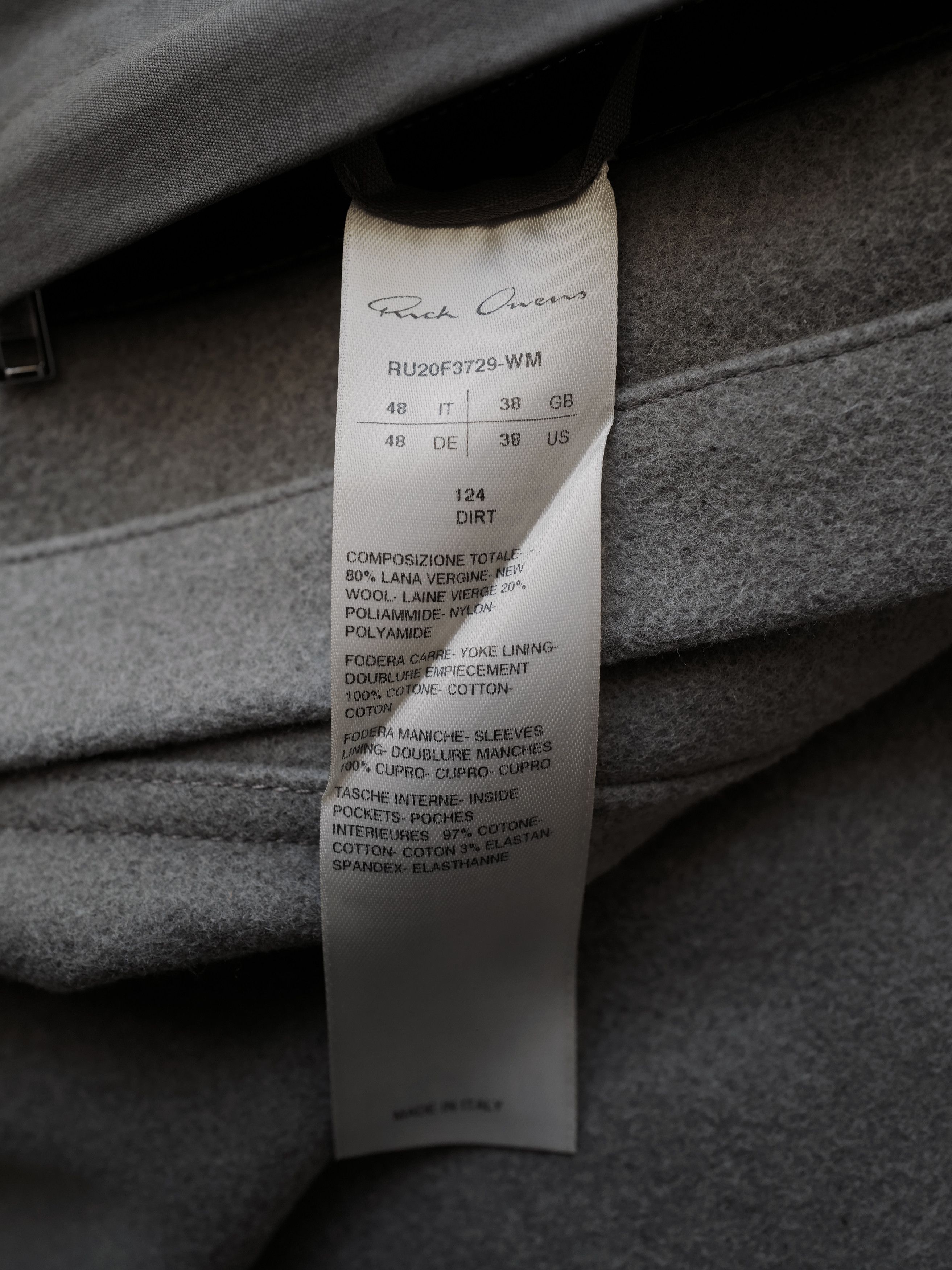 Rick Owens Melton Wool Workshirt Size US M / EU 48-50 / 2 - 5 Thumbnail