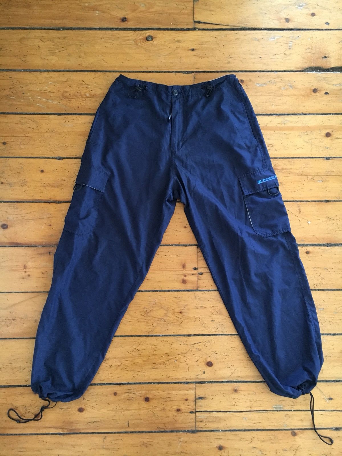 Vtg 90s 00s 🔥 Very Rare DC shoes Tech Cargo Sinch Baggy Nylon Pants