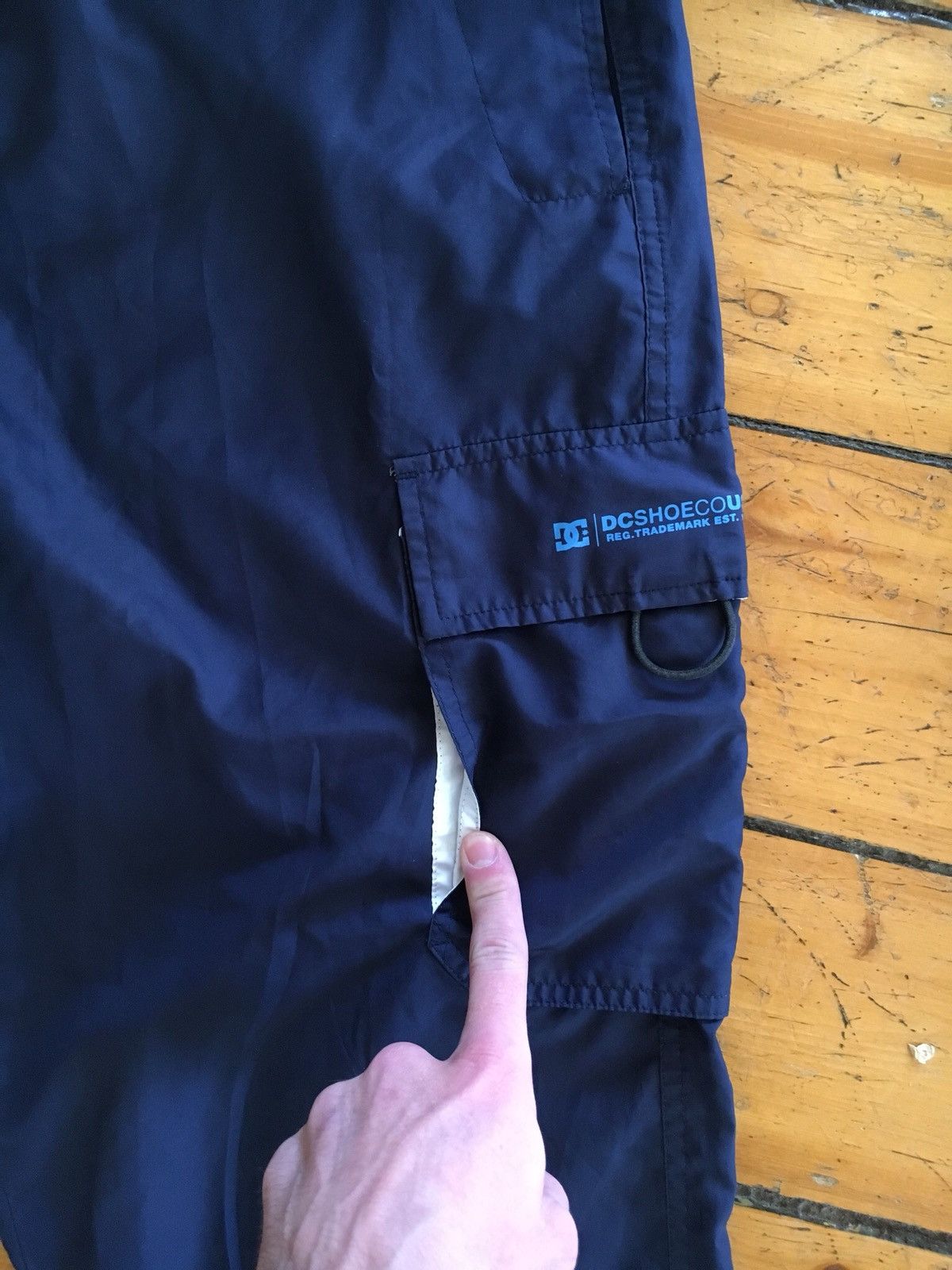 Vtg 90s 00s 🔥 Very Rare DC shoes Tech Cargo Sinch Baggy Nylon Pants