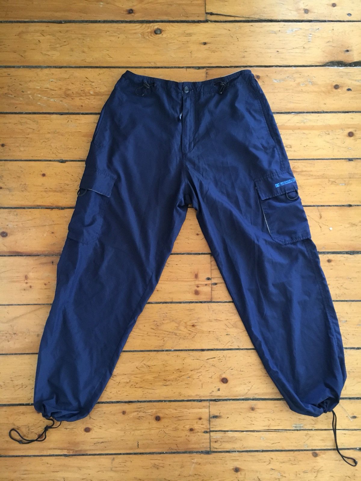 Vtg 90s 00s 🔥 Very Rare DC shoes Tech Cargo Sinch Baggy Nylon Pants