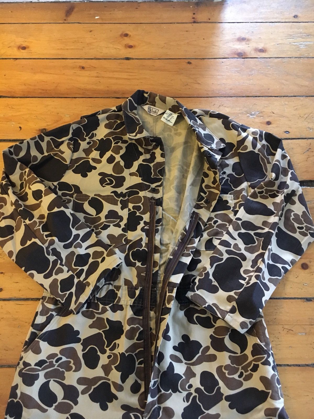 Vintage Vtg Walls🔥 Duck Camo Overall One Piece Hunting Bape USA Size US 31 - 4 Thumbnail