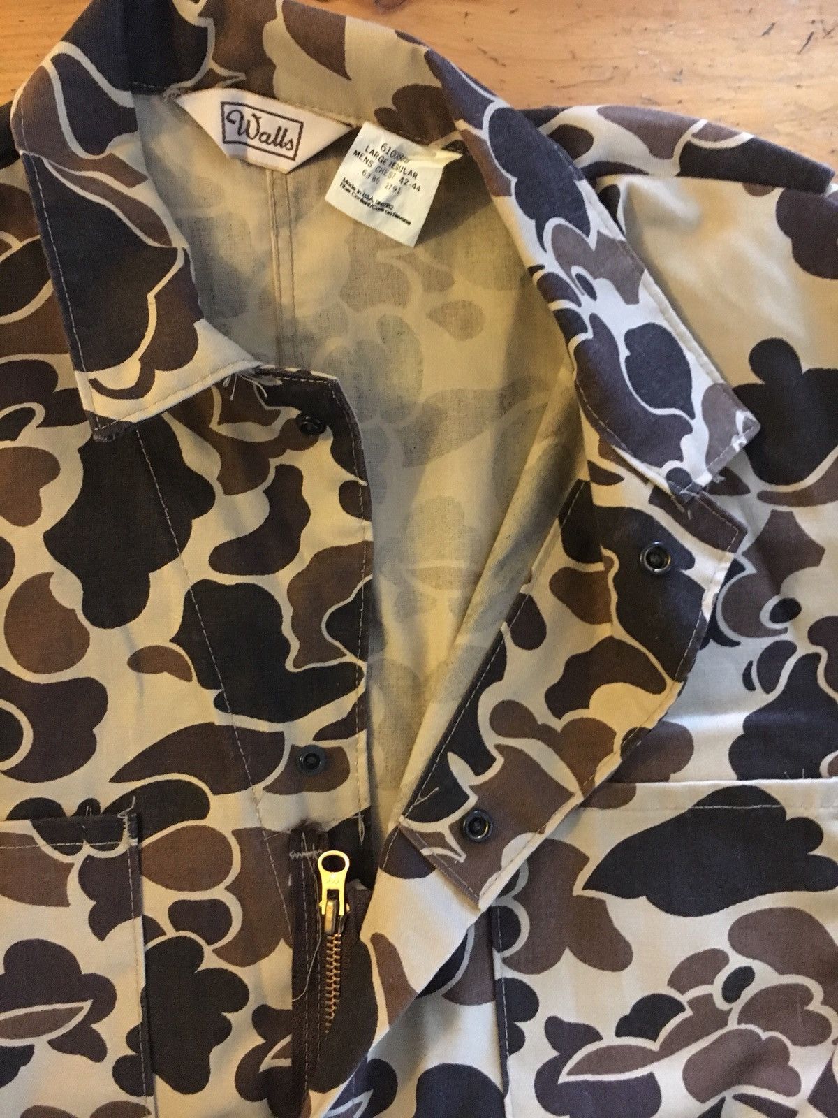 Vintage Vtg Walls🔥 Duck Camo Overall One Piece Hunting Bape USA Size US 31 - 5 Thumbnail
