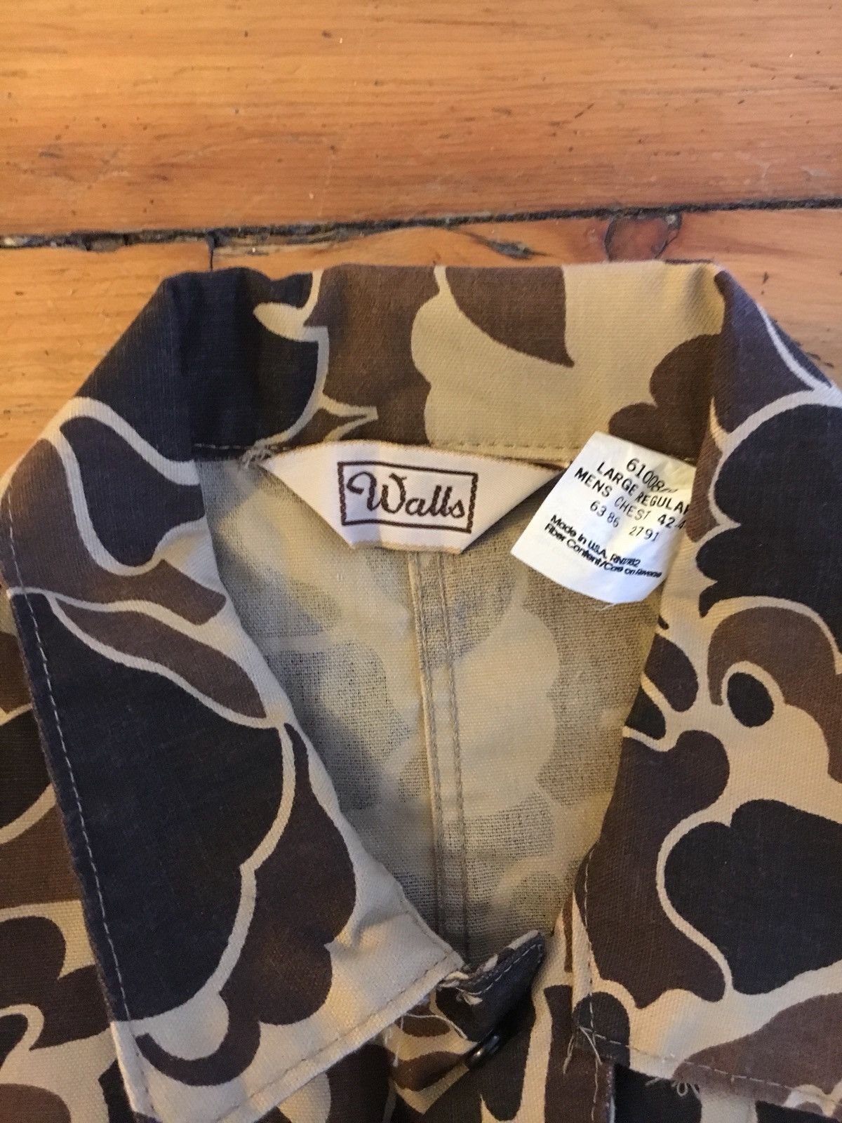 Vintage Vtg Walls🔥 Duck Camo Overall One Piece Hunting Bape USA Size US 31 - 6 Thumbnail