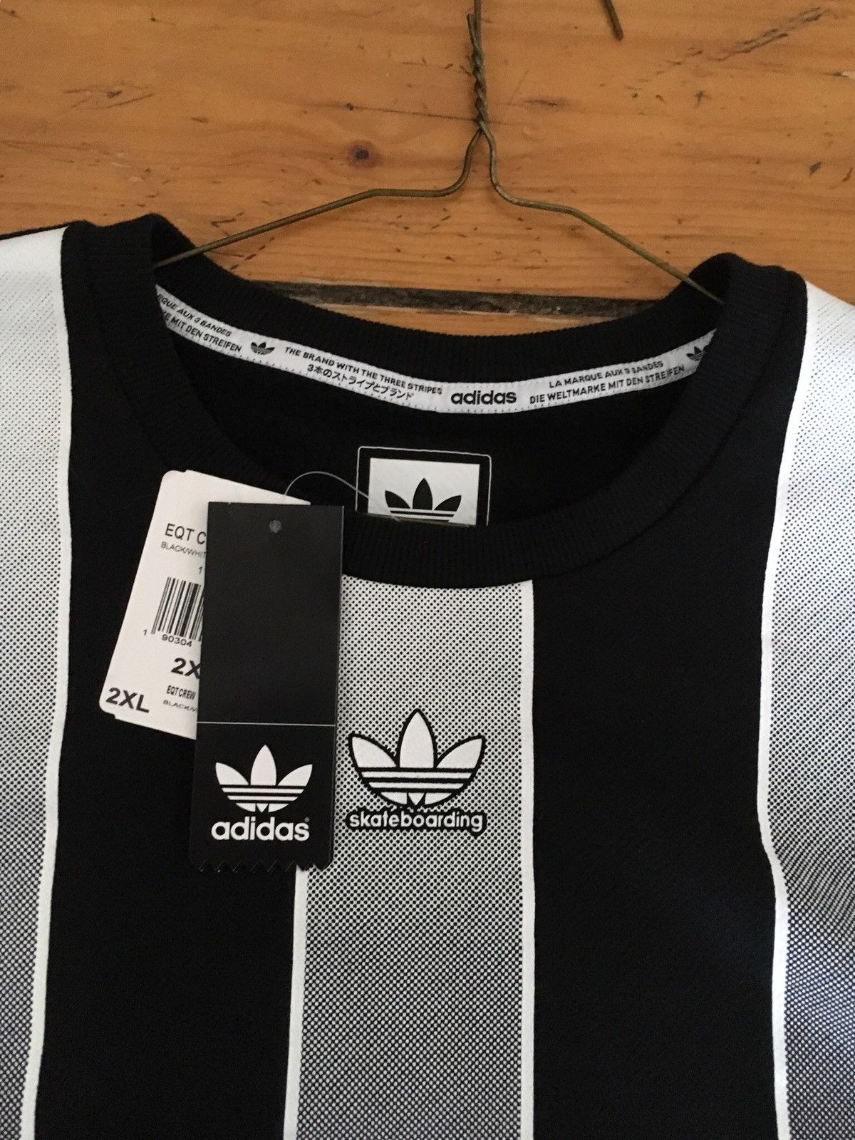 Adidas NEW🔥RARE Adidas Goalie Skateboarding Crew Neck Stash Pocket Size US XXL / EU 58 / 5 - 4 Thumbnail