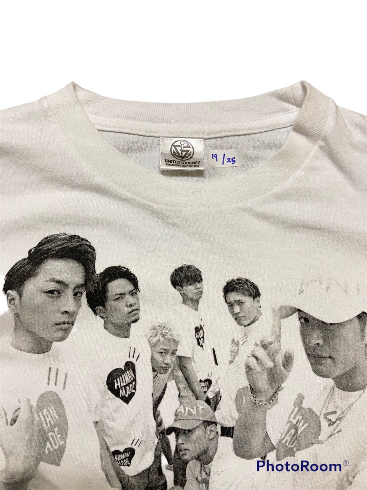 GENERATIONS - GENERATIONS×HUMANMADE  Tシャツ Band Tees × Human Made J-pop Boy Band Generations X Human