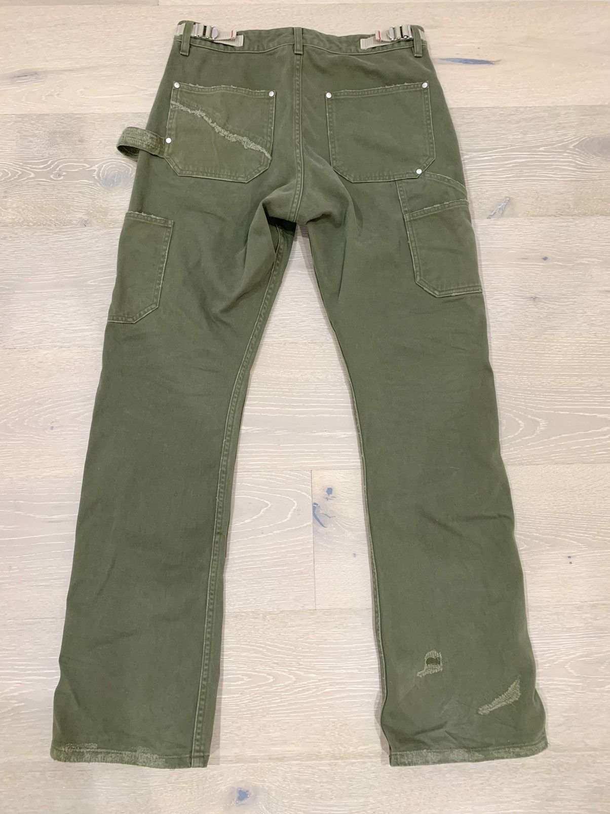 Vuja De Vuja Dé 004 Mori Trousers Double Knee Olive Pants Worker Size US 32 / EU 48 - 7 Thumbnail