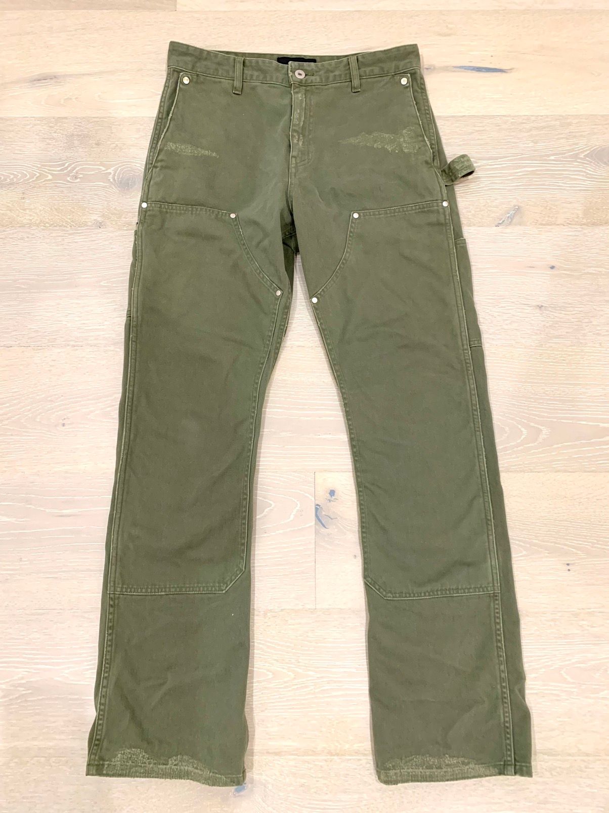 Vuja De Vuja Dé 004 Mori Trousers Double Knee Olive Pants Worker Size US 32 / EU 48 - 1 Preview