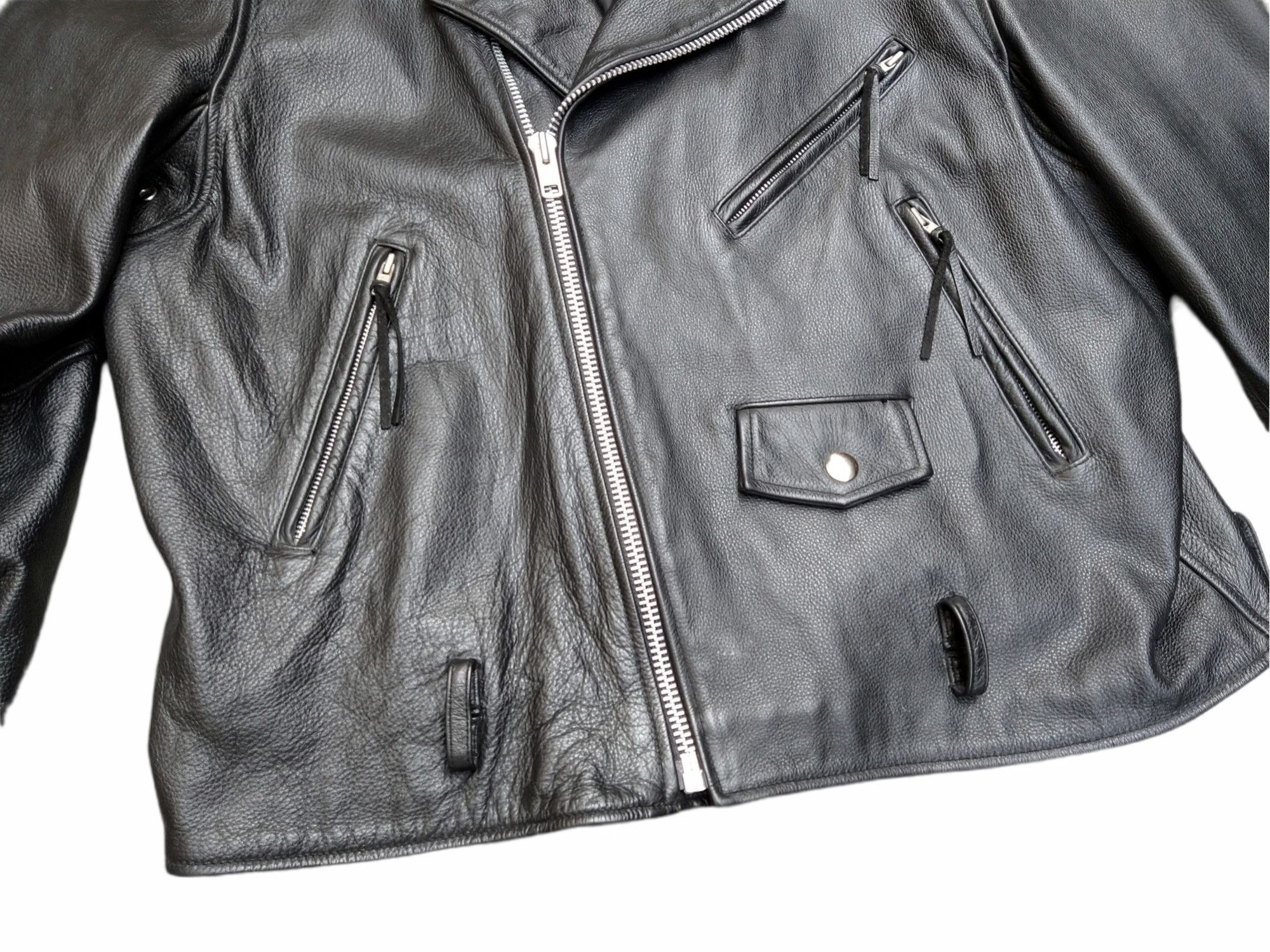 Wilsons Leather Wilson Leather Motorcycle Jacket Biker Black XL Size US XL / EU 56 / 4 - 4 Thumbnail