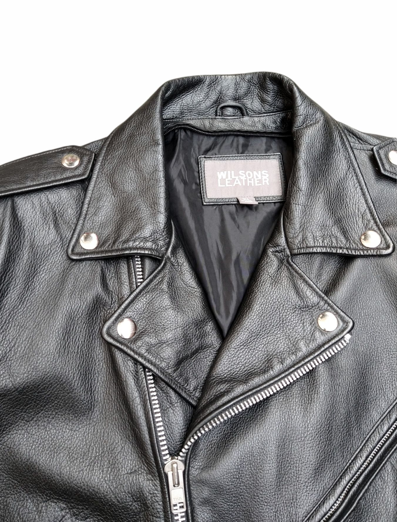 Wilsons Leather Wilson Leather Motorcycle Jacket Biker Black XL Size US XL / EU 56 / 4 - 2 Thumbnail