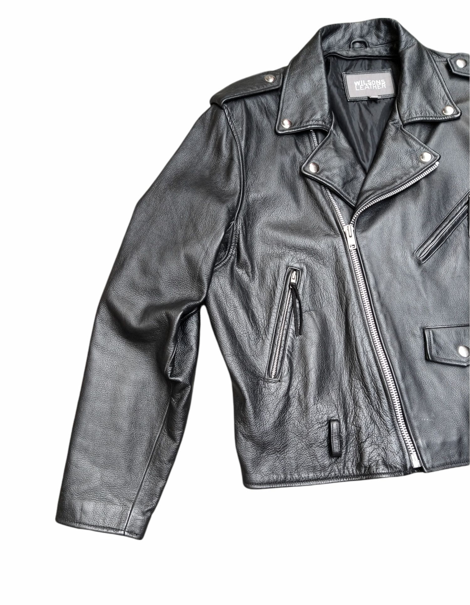 Wilsons Leather Wilson Leather Motorcycle Jacket Biker Black XL Size US XL / EU 56 / 4 - 3 Thumbnail