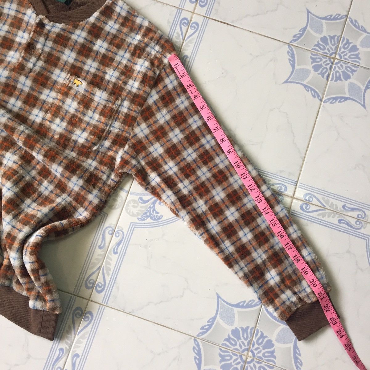 Golden Bear Checkered Golden Bear Fleece Button Sweater/Sweatshirt Size US L / EU 52-54 / 3 - 16 Thumbnail