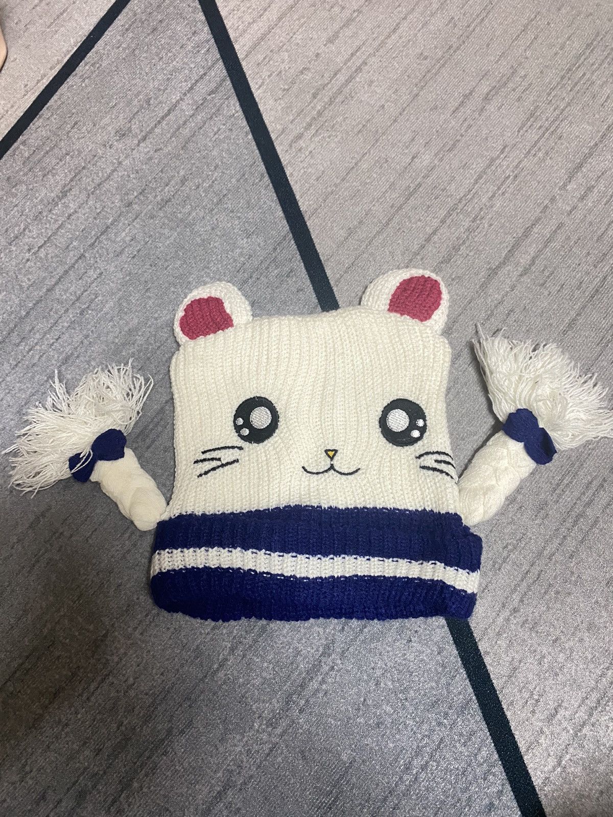 Anime × Cartoon Network Hamtaro Anime Cartoon Bunny Horn Beanie Hat Size ONE SIZE - 5 Thumbnail
