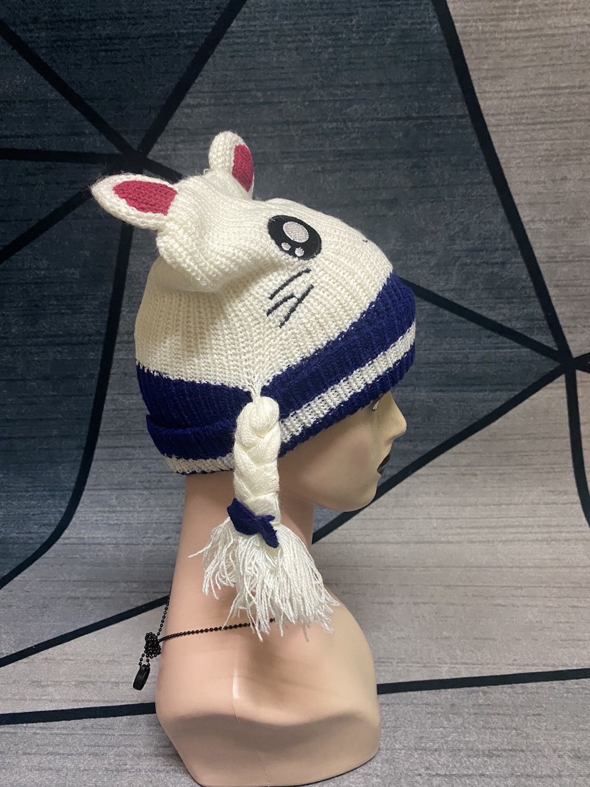 Anime × Cartoon Network Hamtaro Anime Cartoon Bunny Horn Beanie Hat Size ONE SIZE - 3 Thumbnail