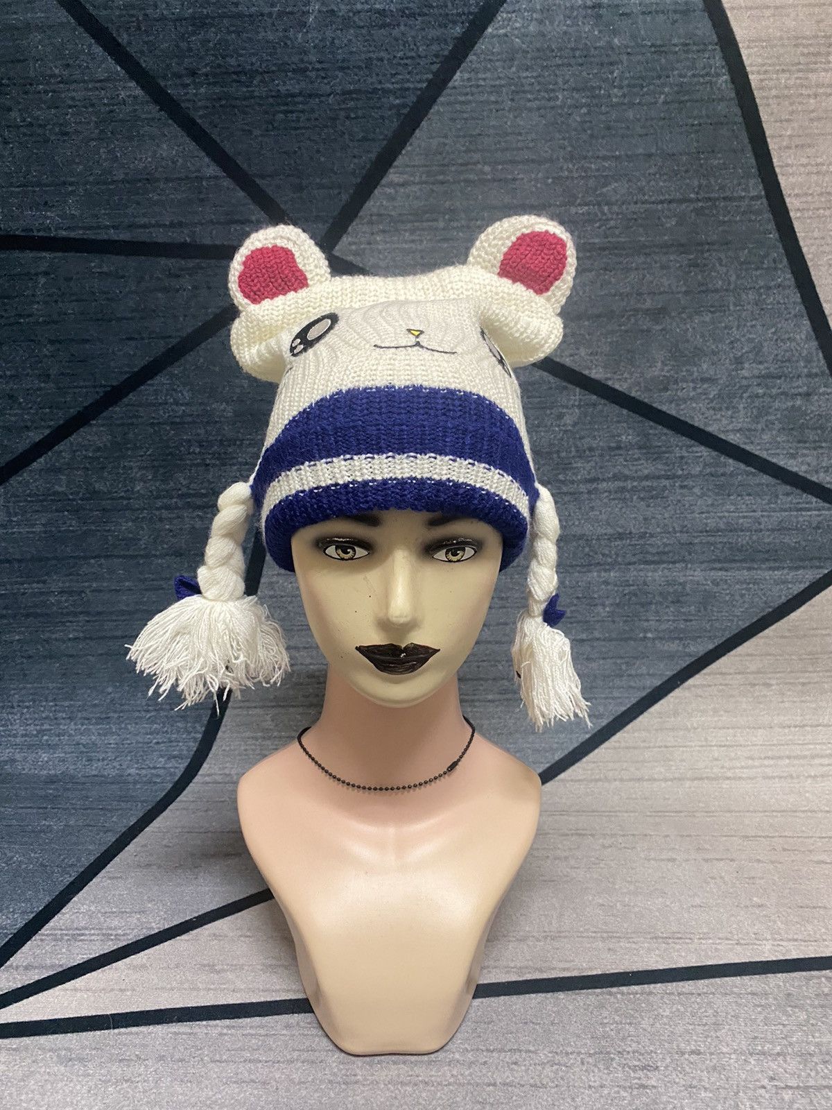 Anime × Cartoon Network Hamtaro Anime Cartoon Bunny Horn Beanie Hat Size ONE SIZE - 1 Thumbnail