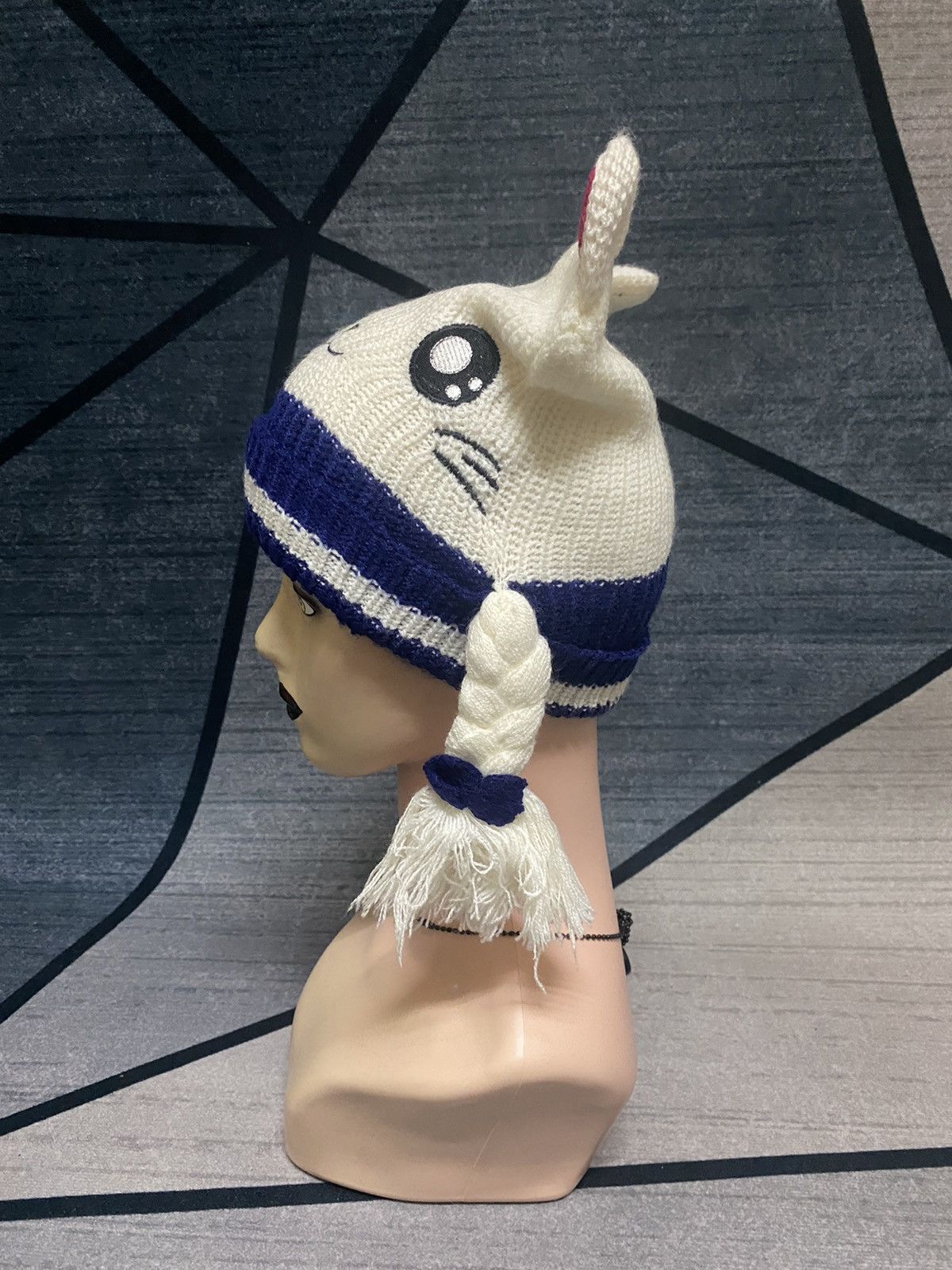 Anime × Cartoon Network Hamtaro Anime Cartoon Bunny Horn Beanie Hat Size ONE SIZE - 4 Thumbnail