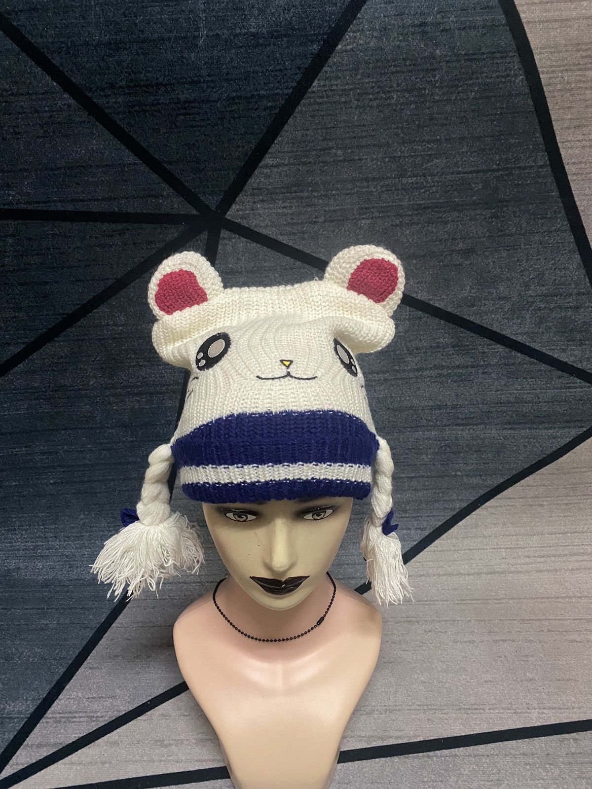 Anime × Cartoon Network Hamtaro Anime Cartoon Bunny Horn Beanie Hat Size ONE SIZE - 2 Thumbnail