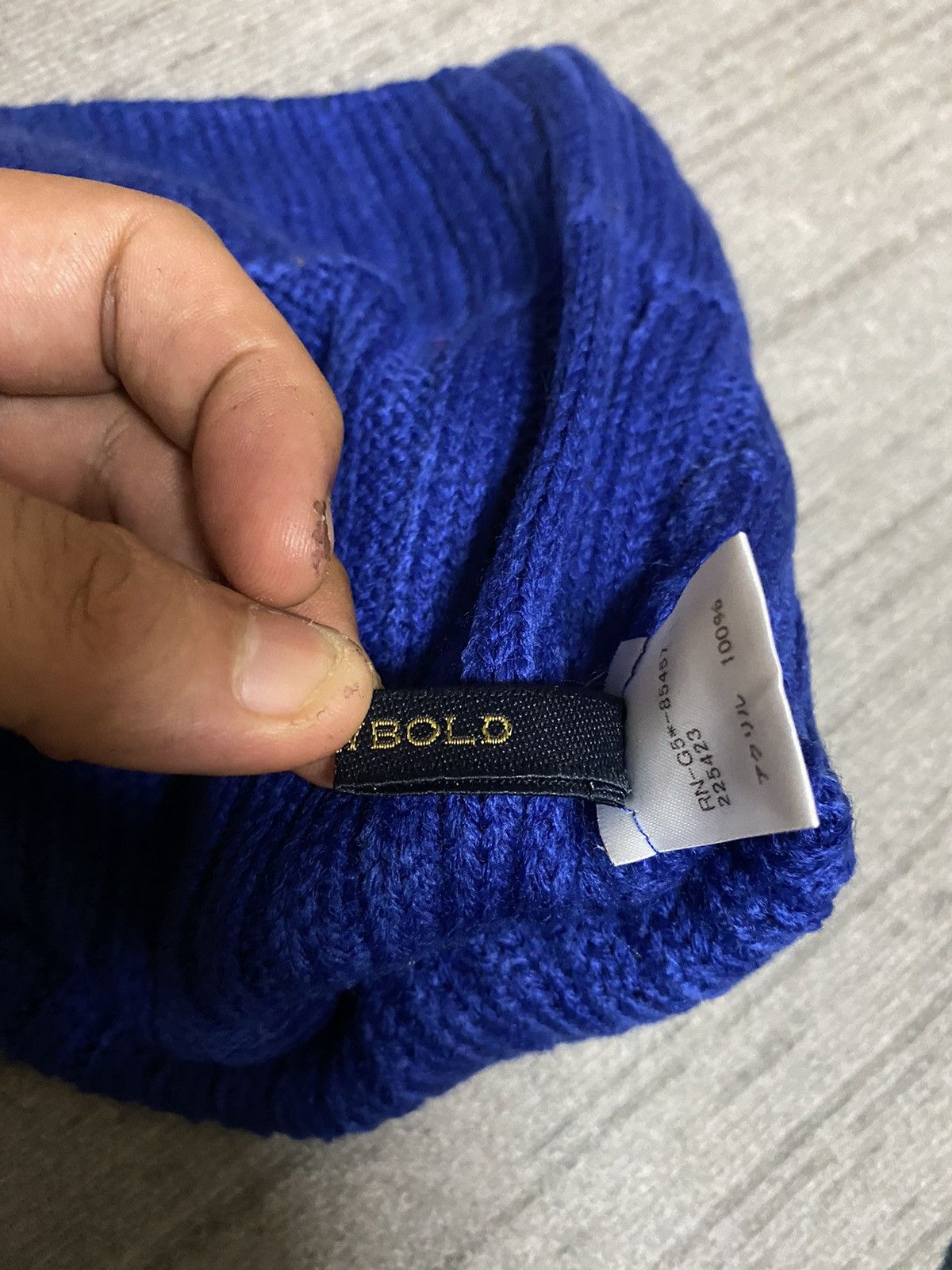 R.Newbold R.Newbold Blue Short Beanie Hat Size ONE SIZE - 6 Thumbnail