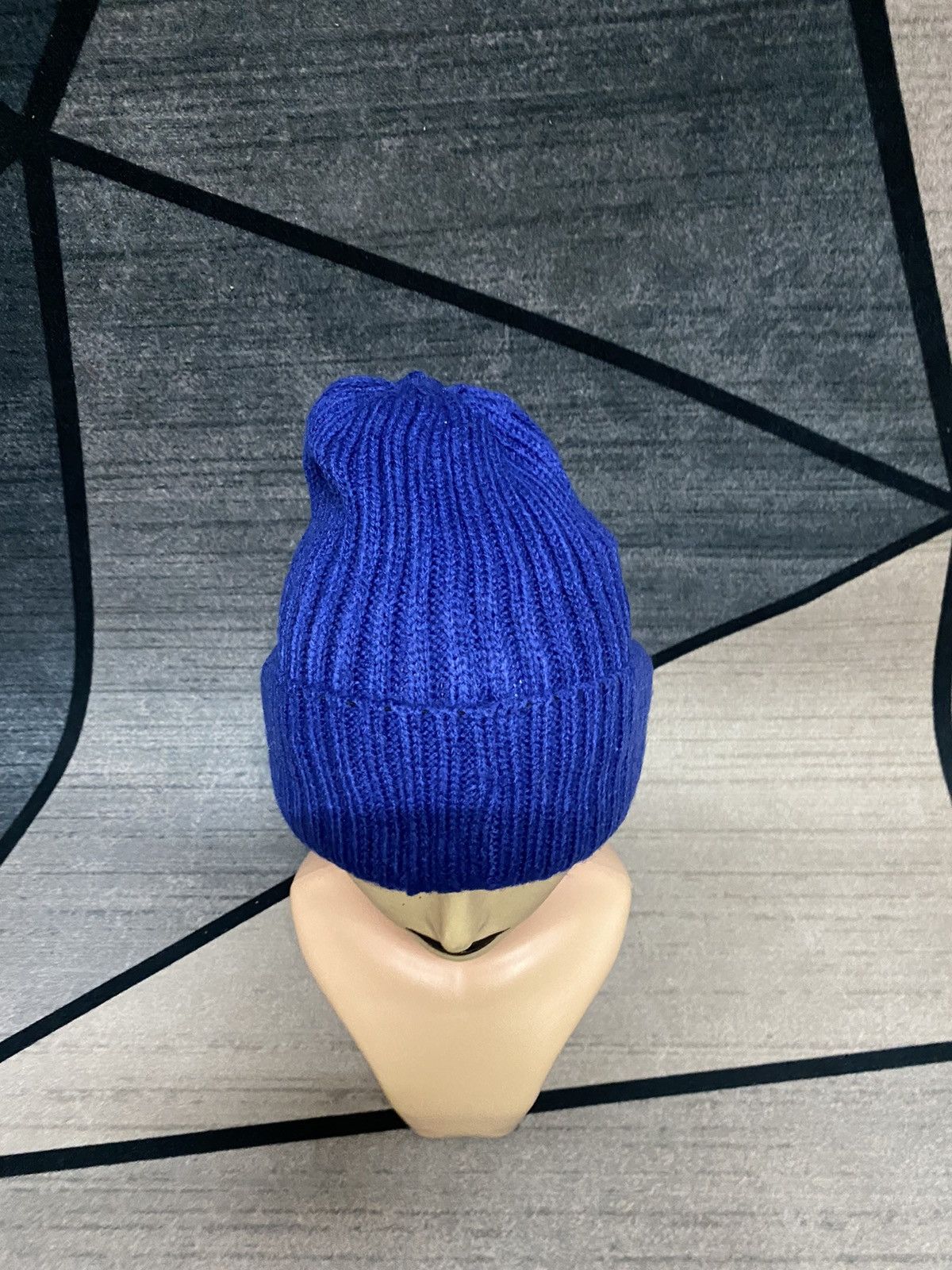 R.Newbold R.Newbold Blue Short Beanie Hat Size ONE SIZE - 2 Thumbnail