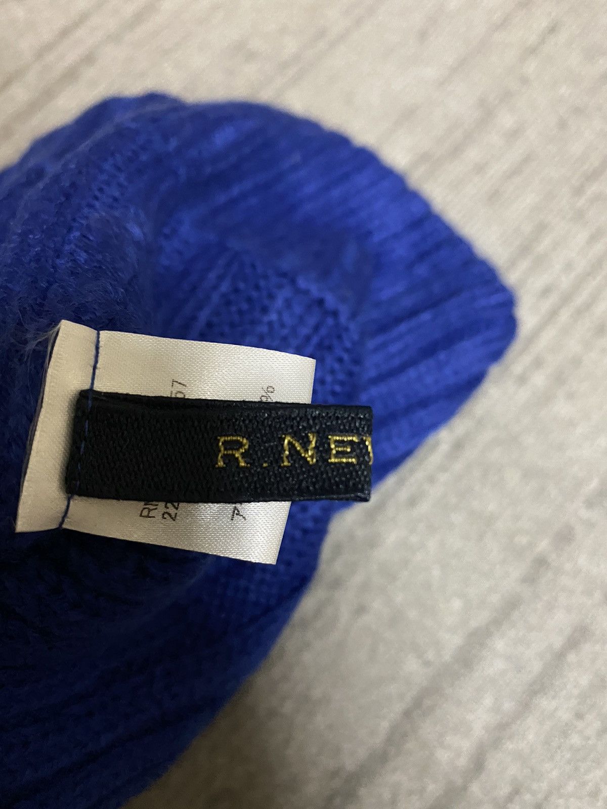 R.Newbold R.Newbold Blue Short Beanie Hat Size ONE SIZE - 5 Thumbnail