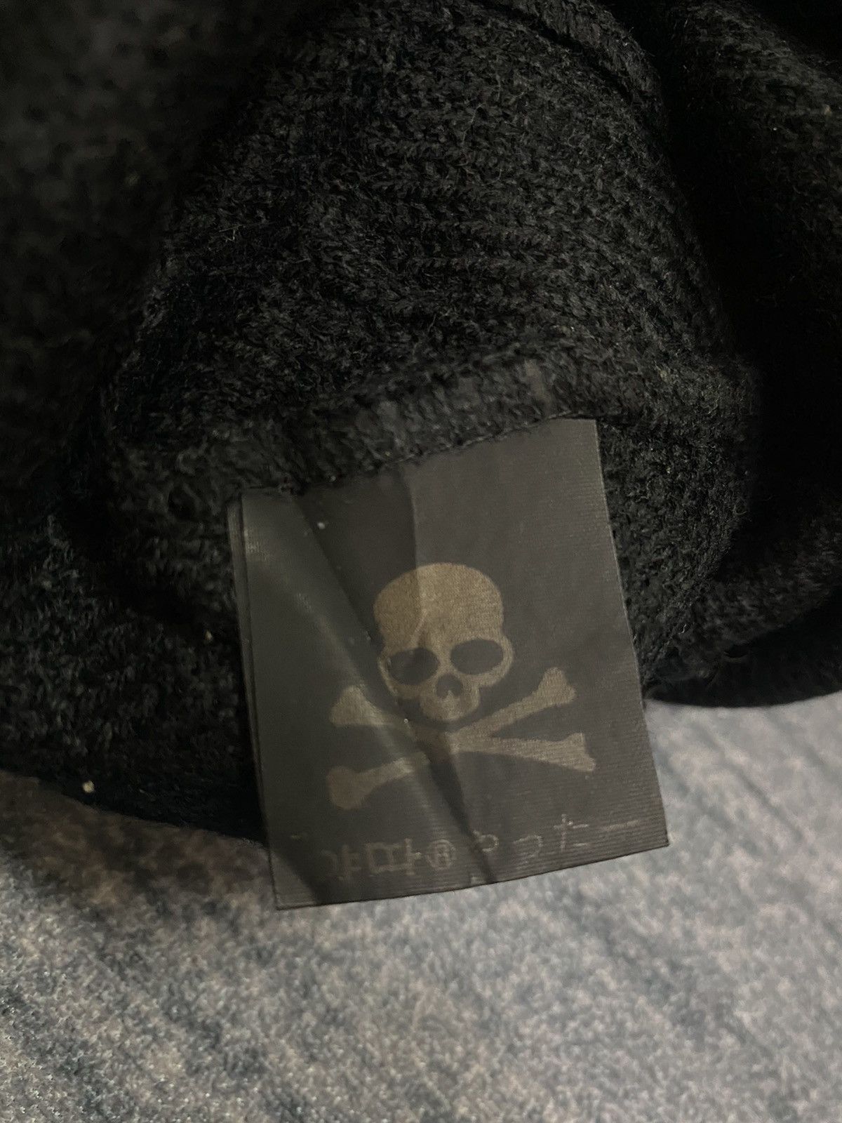 Japanese Brand Unknown Sparkling Skull Skeleton Punk Beanie Hat Size ONE SIZE - 5 Thumbnail