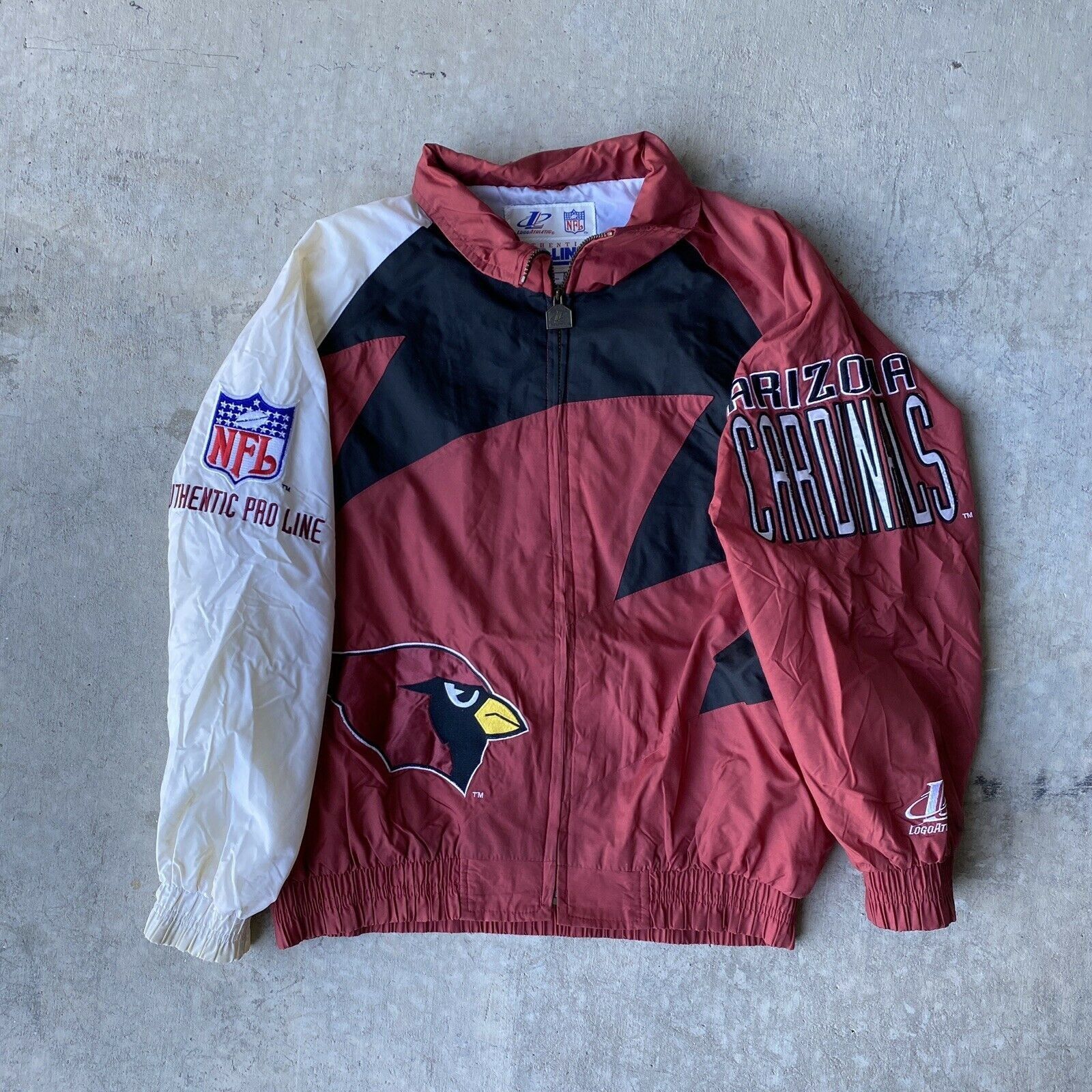 Vintage 90s NFL Arizona Cardinals Logo Athletic Shark Tooth Jacket ...