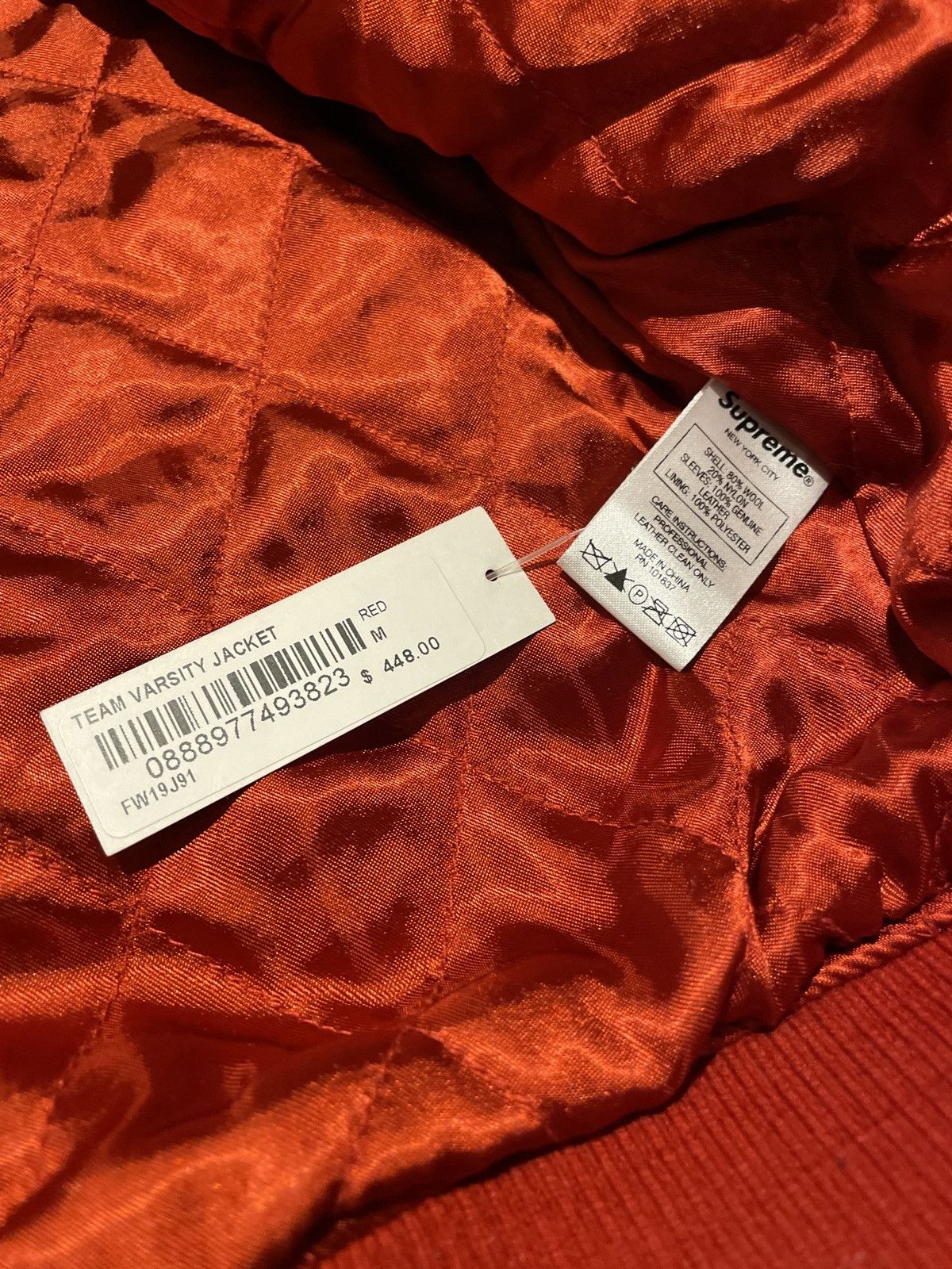 Supreme Supreme Team Team Varsity Jacket Red / Yellow Size Medium Size US M / EU 48-50 / 2 - 5 Thumbnail